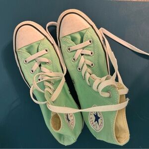Mint green converse